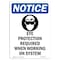 Signmission OSHA, Eye Protection Required, 10in X 7in Rigid Plastic, 7" W, 10" H, Portrait, OS-NS-P-710-V-12350 OS-NS-P-710-V-12350 - alternate 1